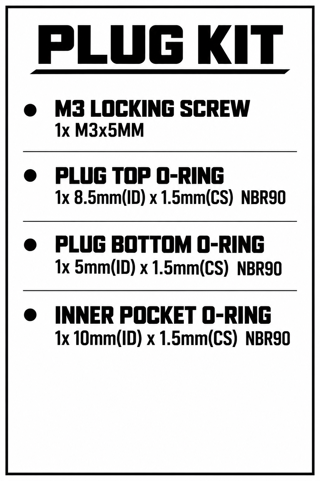 FP PLUG KIT